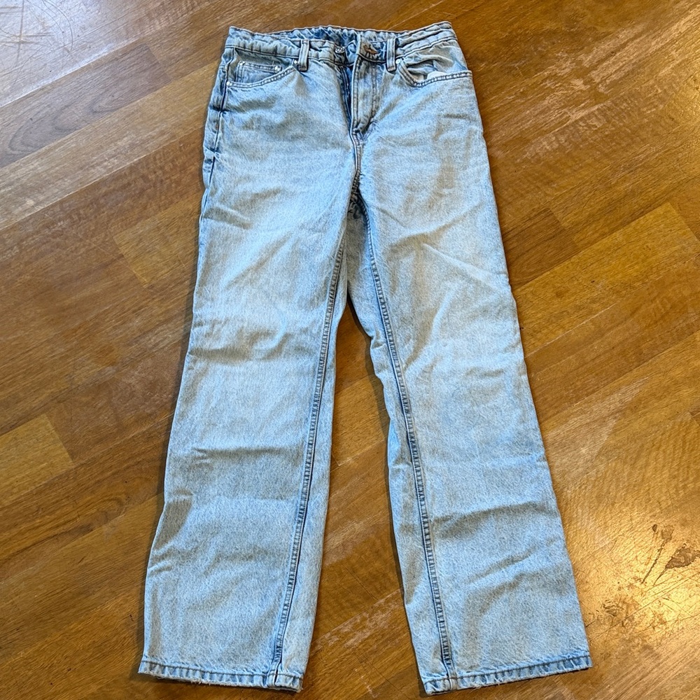Zara Light Blue Denim Pants
